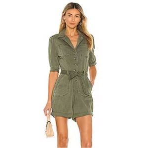 PAIGE Green Romper